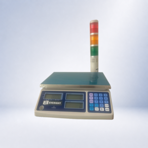 Counting scale with tower light